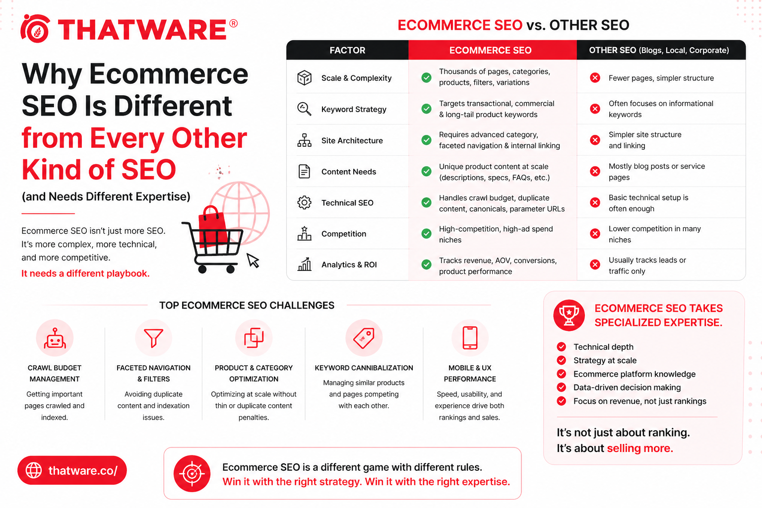 Why Ecommerce SEO Is Different from Every Other Kind of SEO (and Needs Different Expertise)